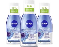 NIVEA - Oogmake-Up Remover Double Effect Waterproof - 3 x 125 ml - Voordeelverpakking