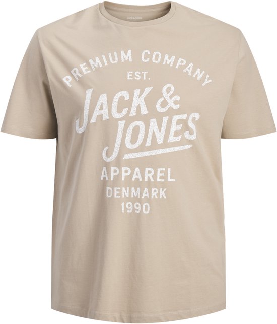 JACK & JONES - JPRBLUZANE SS TEE FST PLS - T-shirt Homme Grande Taille - Humus