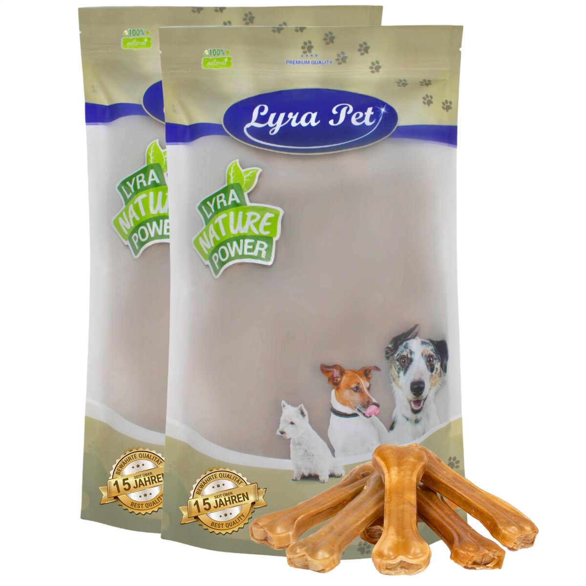 100 stuks. Lyra Pet® kauwbot ca. 16 cm