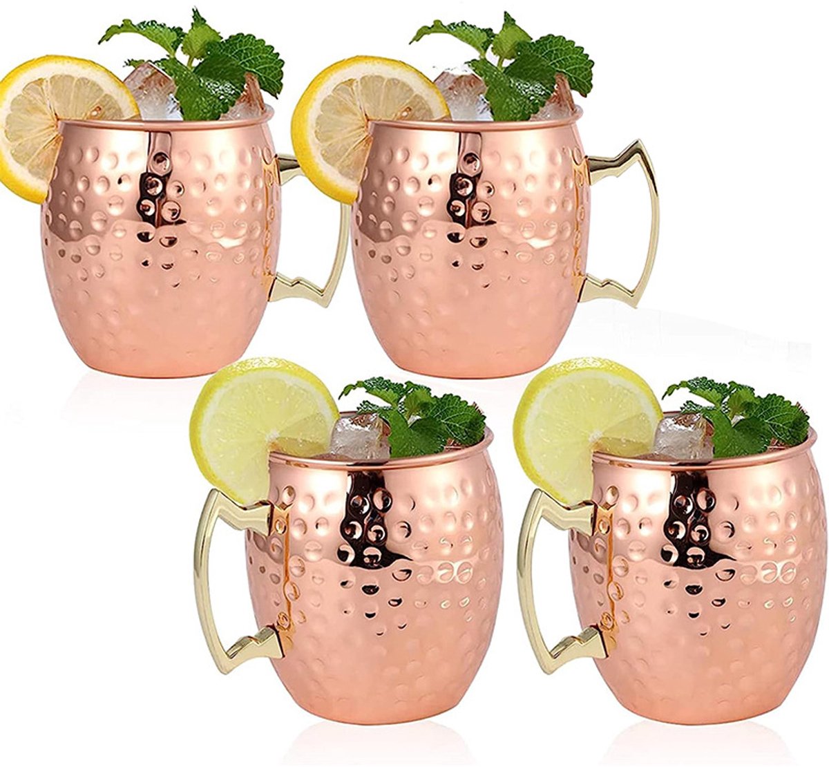 Elegant Cocktailglas van Gehamerd Koper M