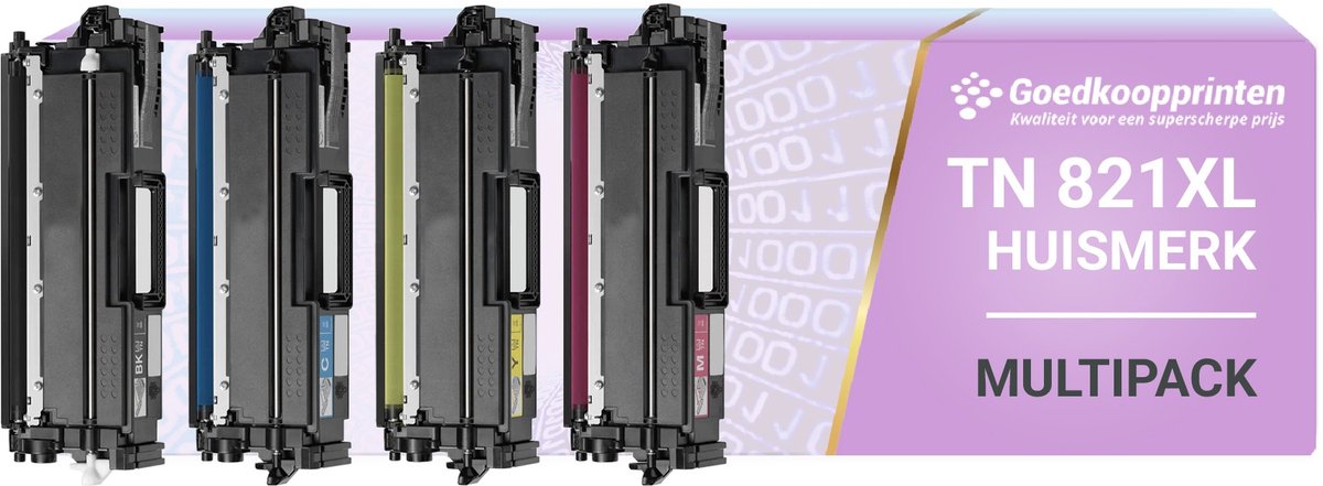 Brother TN-821XL toner cartridge - Huismerk set
