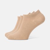 Enkelsokken die niet afzakken - Maat 39-42 - voor Dames en Heren - Naadloze sokken - Beige sokken - Sneakersokken Dames en Heren - Sokken