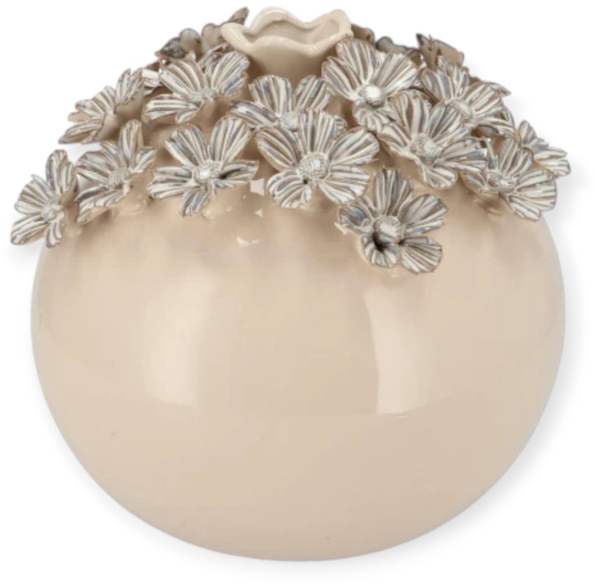 DK design Daan Kromhout - Vaas - Bloemenvaas - Flowers - Creme - Wit - Keramiek - 18x7x18cm