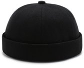 Heren Docker Cap zonder rand, Skullcap, Matrozenpet met opgerolde rand, Retro Beanie Hat