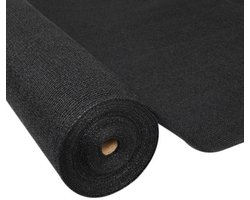 Practo Zichtdoek - Privacydoek - 1,5m x 10m - zwart