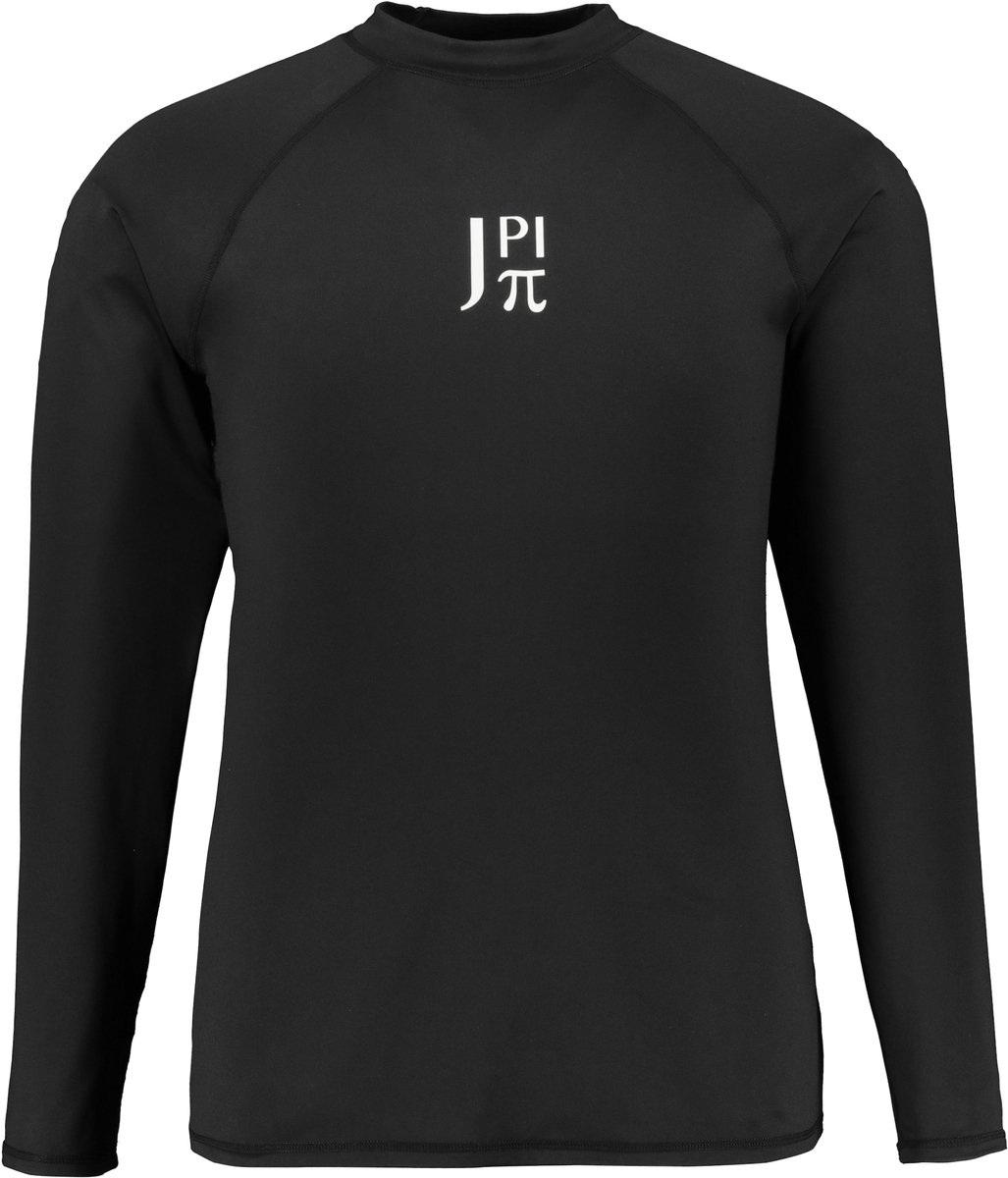 JAY-PI - Heren - Zwemshirt lange mouw UV-bescherming opstaande kraag - Zwart - Maat XXL