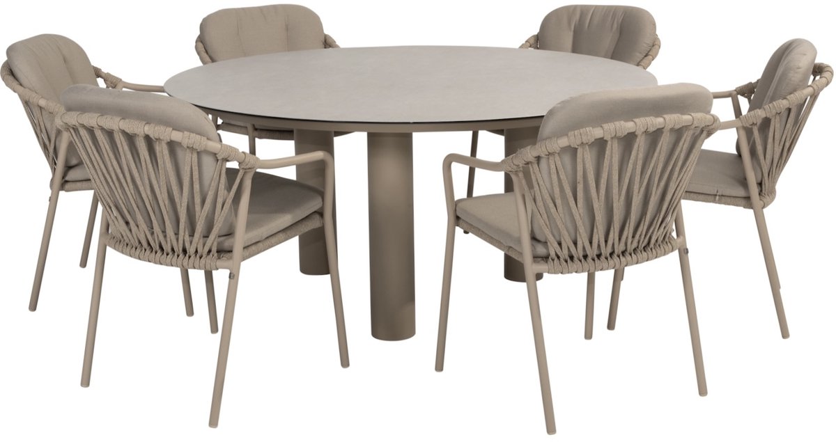 Taste by 4 Seasons Manitoba/Donato dining garden set 160 cm - 7-piece