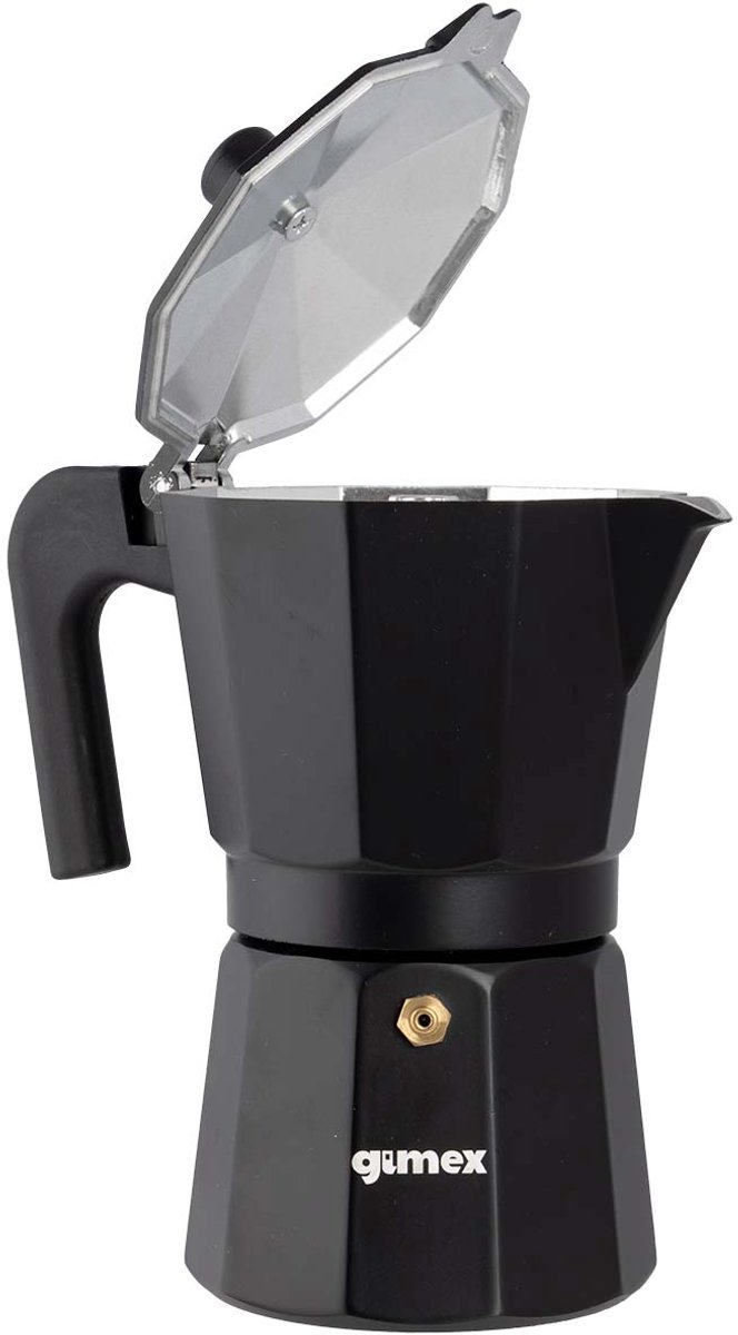 Gimex - Percolator - Zwart - Aluminium - 6 Kopjes — afbeelding 3