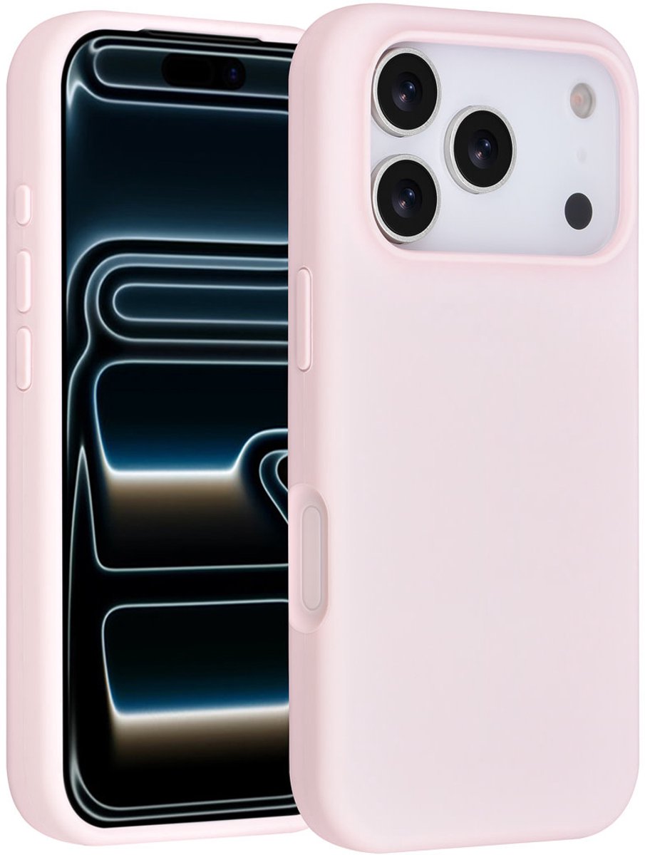 TUNIQ telefoonhoesje voor Apple iPhone 17 Pro - Siliconen backcover - Roze