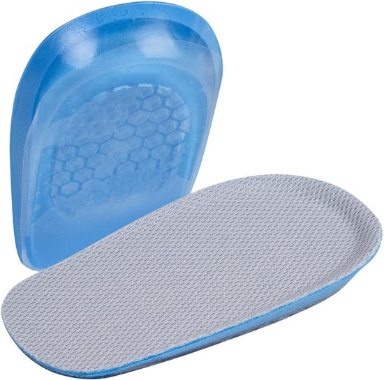 Nuvance Semelles de remplissage - Rehausseur de talon 1,5 cm - Protecteurs de talon - 2 pièces - Taille 36-40 - Hommes & Femmes - Talonnettes - Blauw