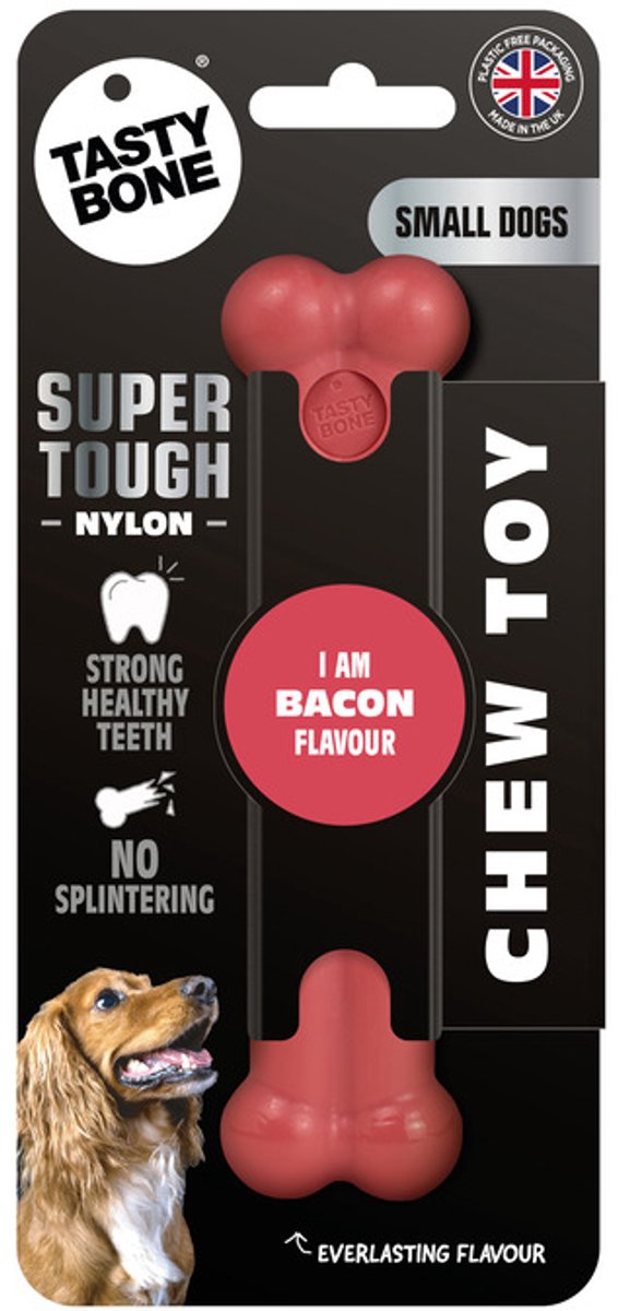 TastyBone - Small - Bacon - Hond - Kauwspeelgoed - Vegan - Kluif - Nylabone