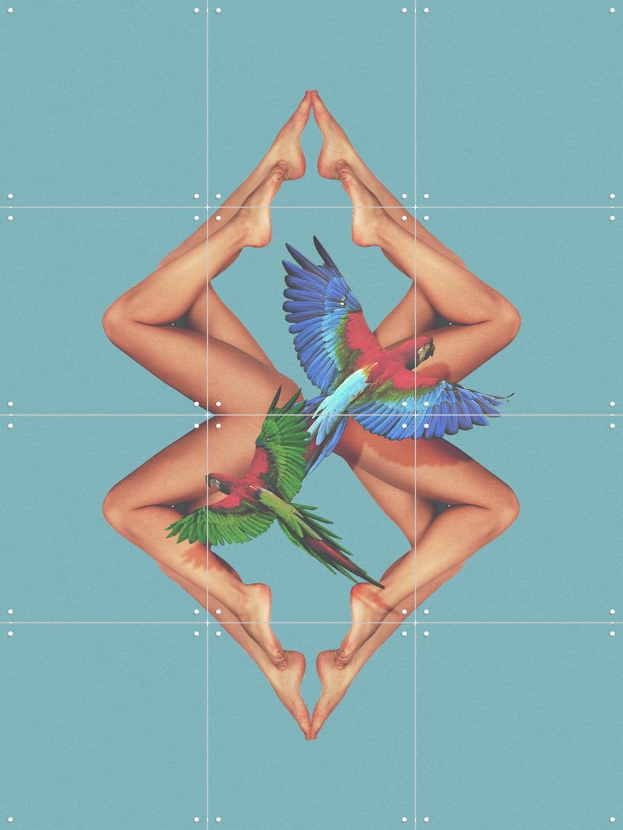 IXXI Bodies, Fran Rodriguez - 60 x 80 cm - Gratis ophangtool - Grote wanddecoratie en posters - Illustraties, Digitale Kunst, Pop art, Kleurrijk