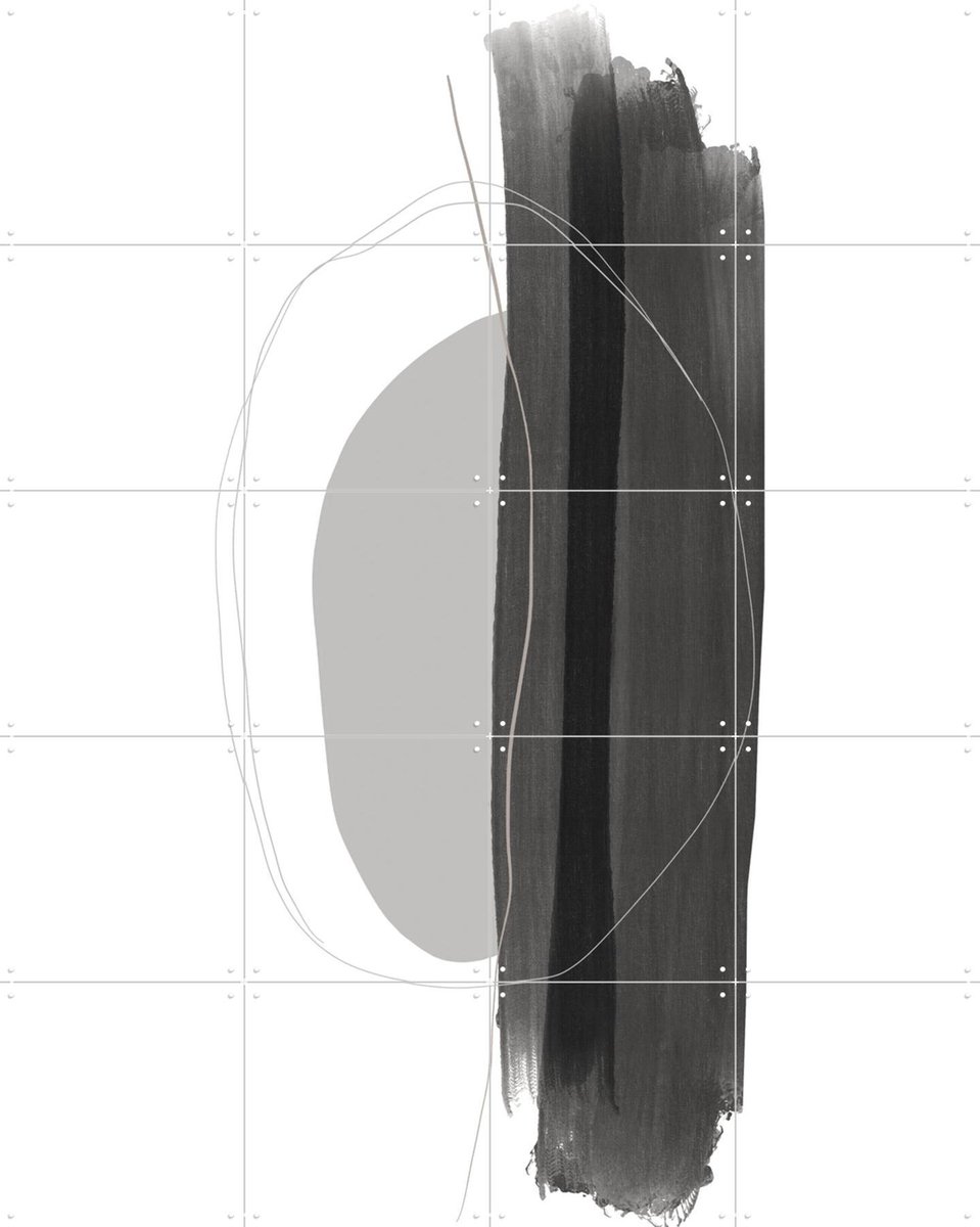 IXXI Feeling Safe, uplusmestudio & Various - 80 x 100 cm - Gratis ophangtool - Grote wanddecoratie en posters - Abstract, Line art, Minimalisme