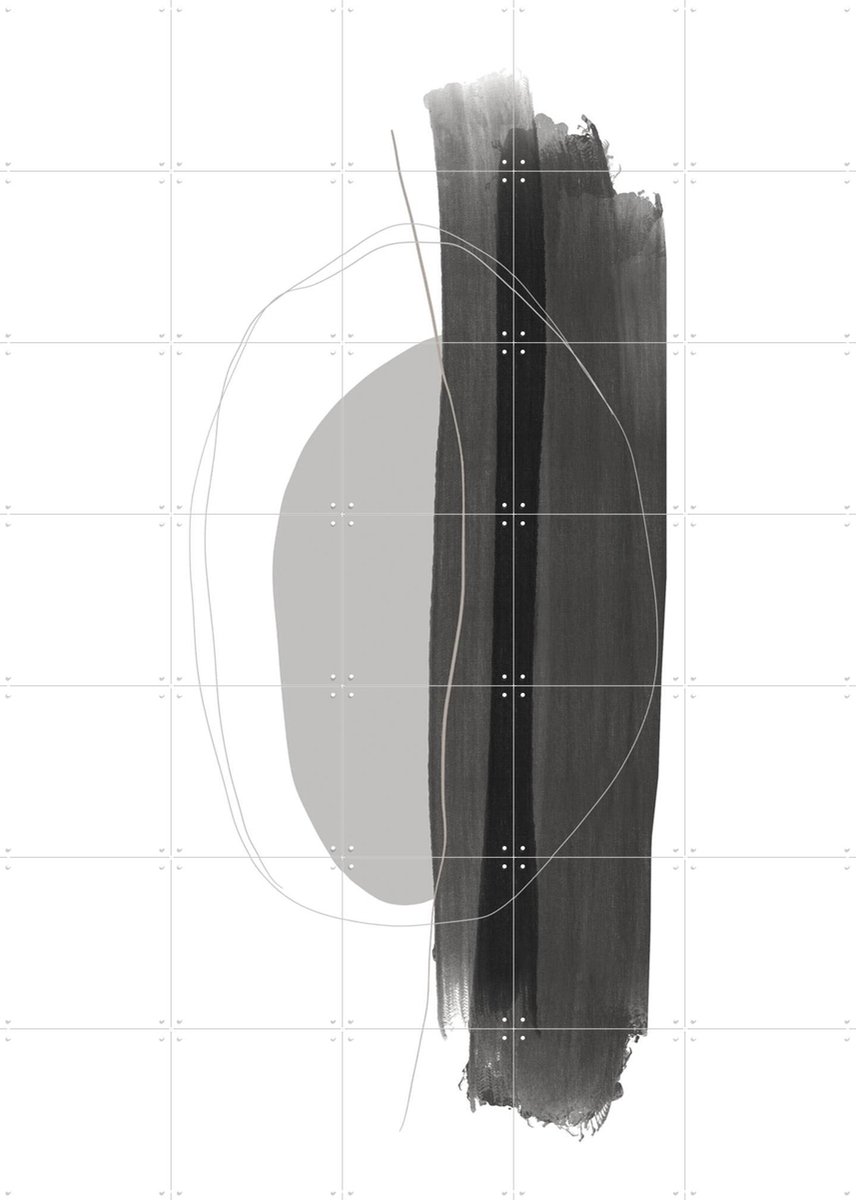 IXXI Feeling Safe, uplusmestudio & Various - 100 x 140 cm - Gratis ophangtool - Grote wanddecoratie en posters - Abstract, Line art, Minimalisme