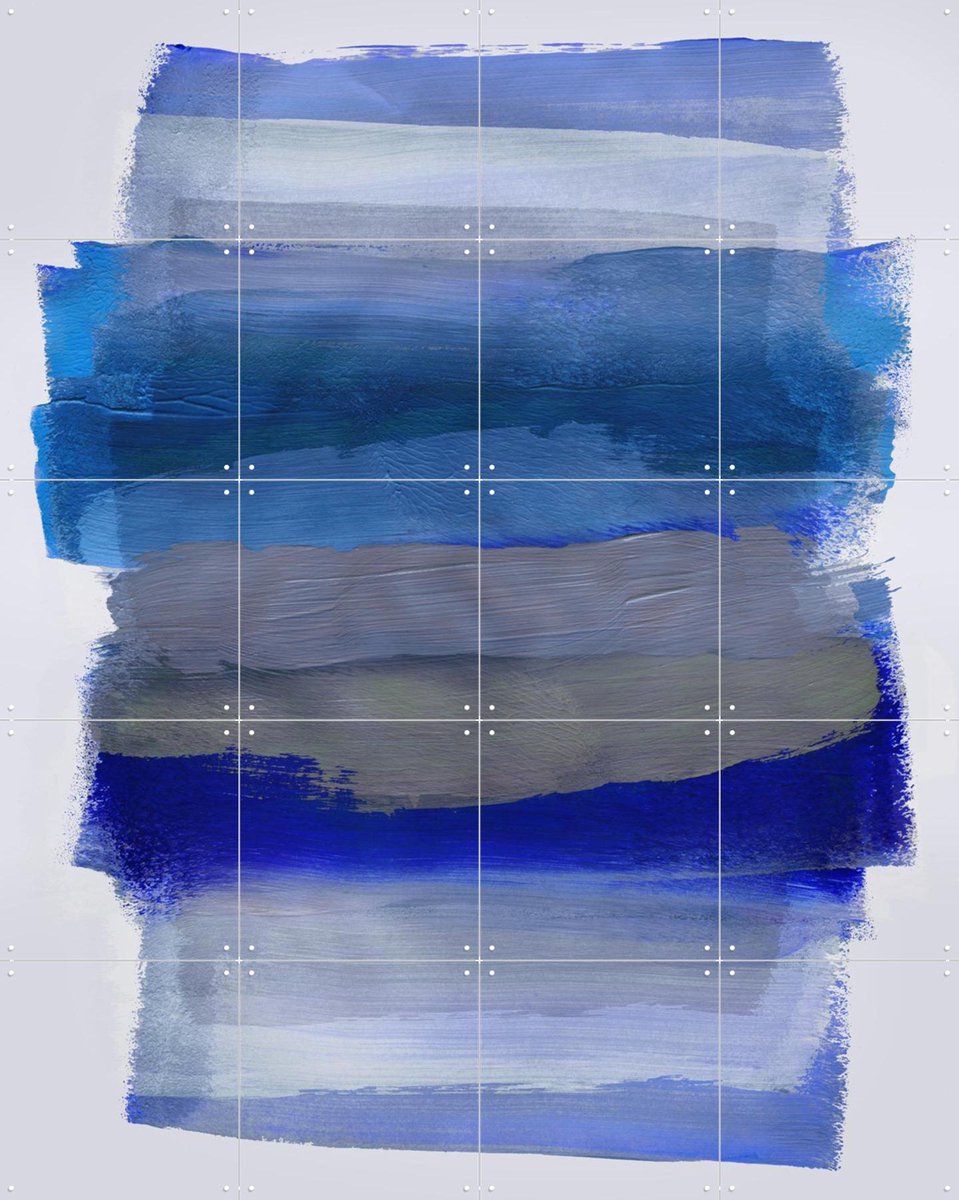 IXXI Abstract Brush Strokes 45Y, Mareike Böhmer - 80 x 100 cm - Gratis ophangtool - Grote wanddecoratie en posters - Abstract, Grafisch Ontwerp