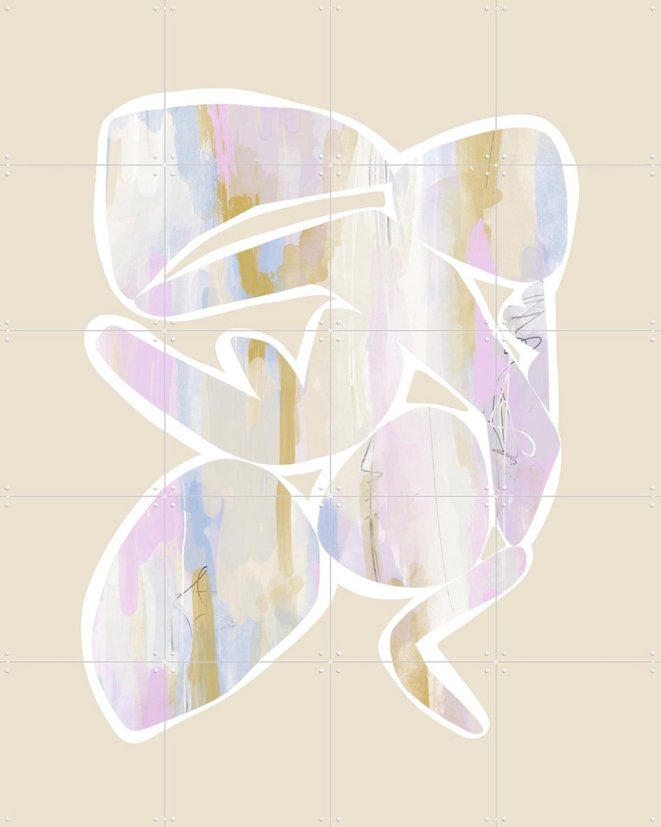 IXXI Botanical Shapes I, Bohomadic Studio - 80 x 100 cm - Gratis ophangtool - Grote wanddecoratie en posters - Illustraties, Abstract, Digitale Kunst