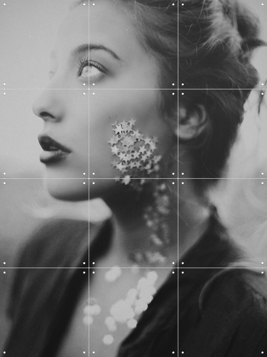 IXXI Stargazer, STUDIO HANNAH LEMHOLT - 60 x 80 cm - Gratis ophangtool - Grote wanddecoratie en posters - Fotografie, Woonkamer, Slaapkamer, Mensen
