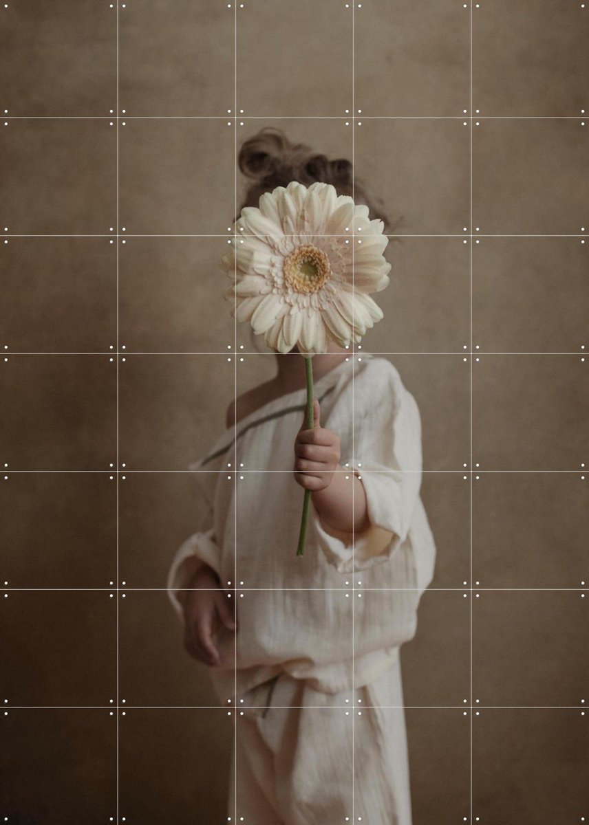 IXXI Flower Child, STUDIO HANNAH LEMHOLT - 100 x 140 cm - Gratis ophangtool - Grote wanddecoratie en posters - Fotografie, Slaapkamer, Woonkamer