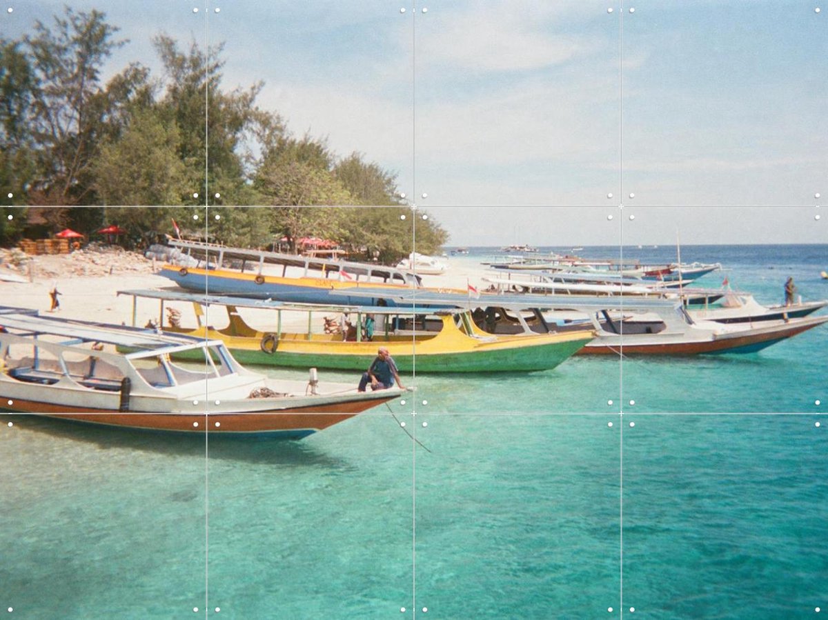 IXXI The Gili Islands, We Like Bali - 80 x 60 cm - Gratis ophangtool - Grote wanddecoratie en posters - Realisme, Fotografie, Eetkamer, Woonkamer