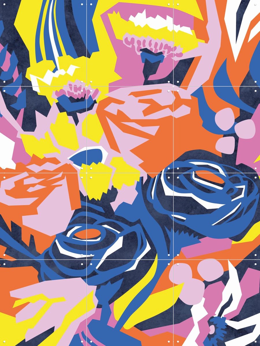 IXXI Getting Stronger, Megan Gallagher - 60 x 80 cm - Gratis ophangtool - Grote wanddecoratie en posters - Speels, Digitale Kunst, Grafisch Ontwerp