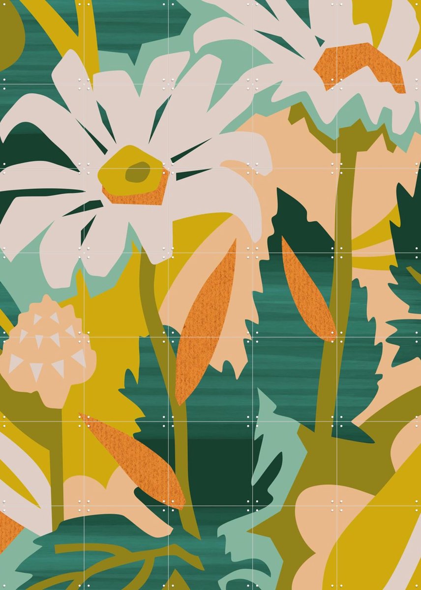 IXXI Similar, Megan Gallagher - 100 x 140 cm - Gratis ophangtool - Grote wanddecoratie en posters - Speels, Kleurrijk, Illustraties, Studeerkamer