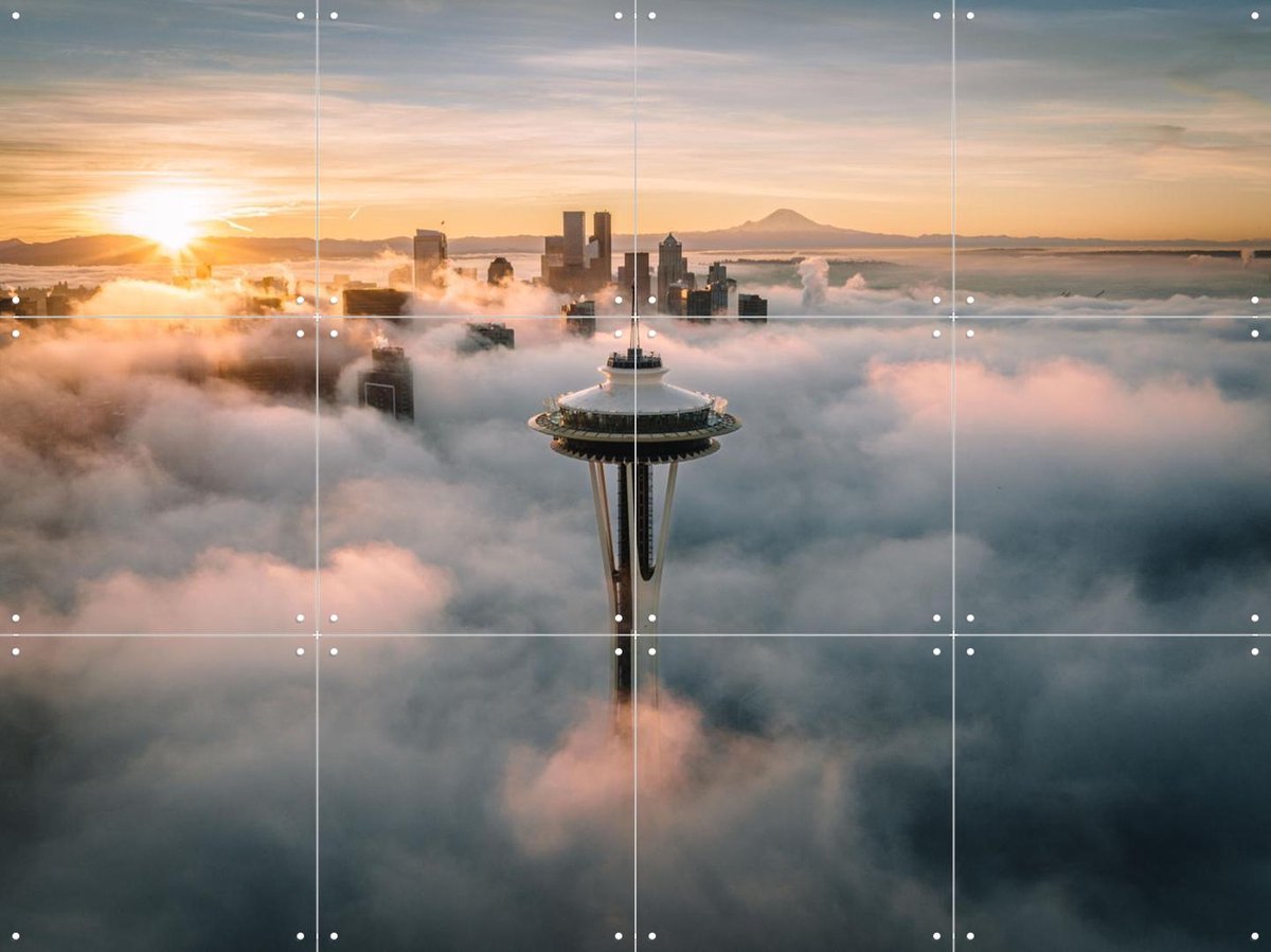 IXXI Above the Clouds, Tristan Zhou - 80 x 60 cm - Gratis ophangtool - Grote wanddecoratie en posters - Fotografie, Mancave, Woonkamer, Slaapkamer