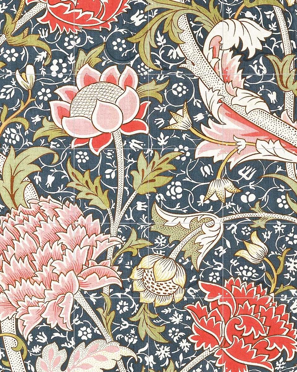 IXXI Cray, William Morris & Victoria and Albert Museum - 80 x 100 cm - Gratis ophangtool - Grote wanddecoratie en posters - Art Nouveau, Vintage