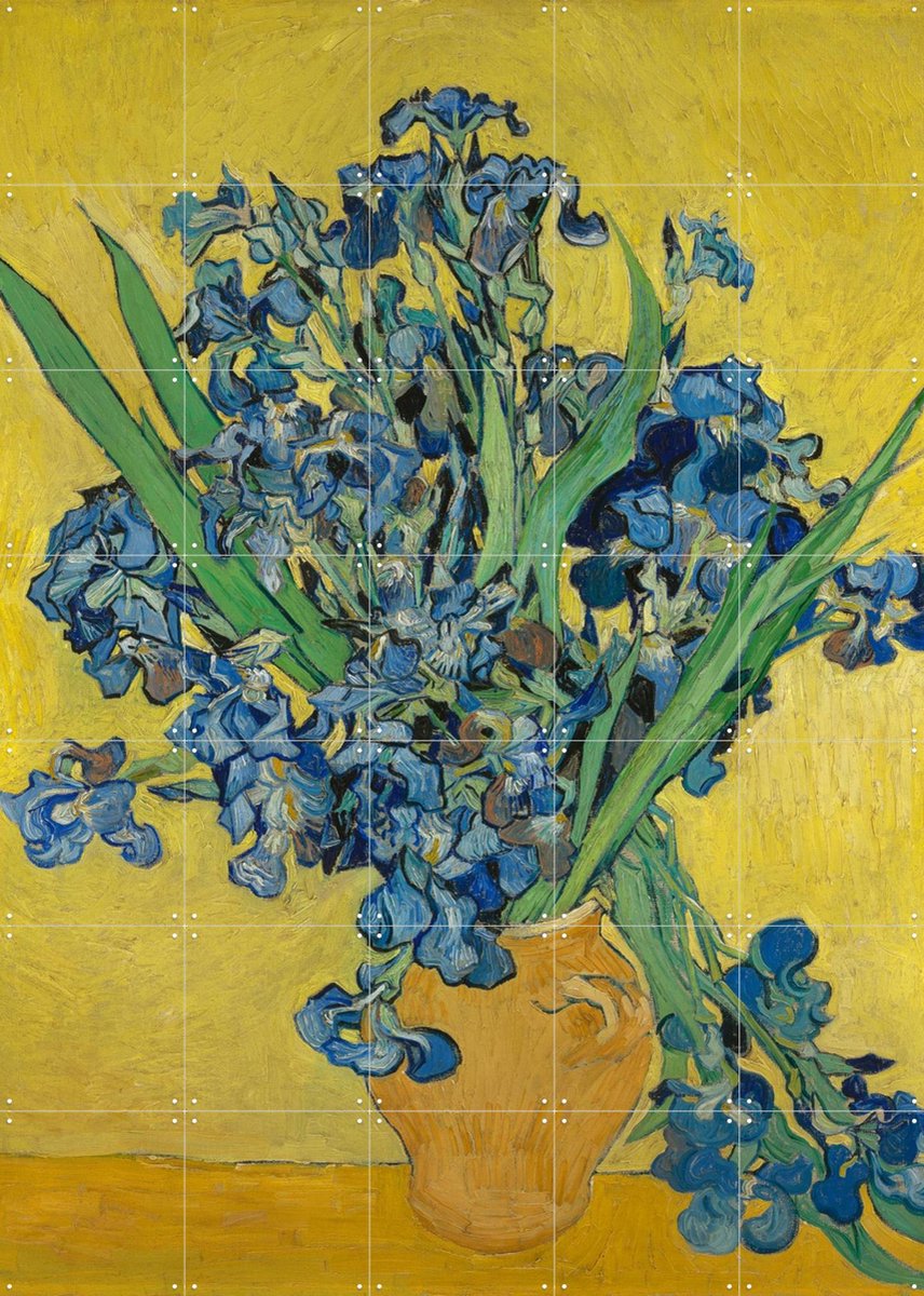IXXI Irissen (1890), Vincent van Gogh (1853 - 1890) & Van Gogh Museum - 100 x 140 cm - Gratis ophangtool - Grote wanddecoratie en posters -
