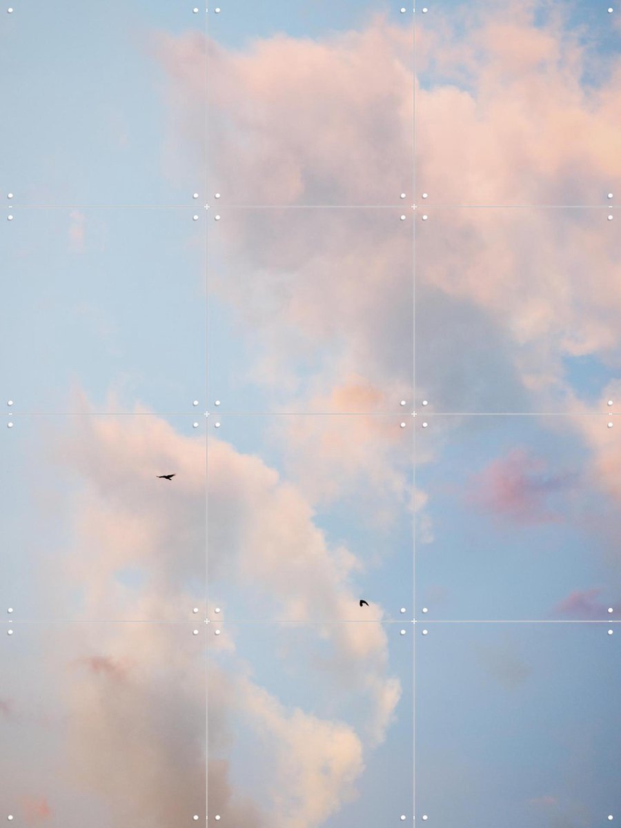 IXXI Pastel Sky 17, Mareike Böhmer - 60 x 80 cm - Gratis ophangtool - Grote wanddecoratie en posters - Naturalisme, Minimalisme, Realisme, Fotografie