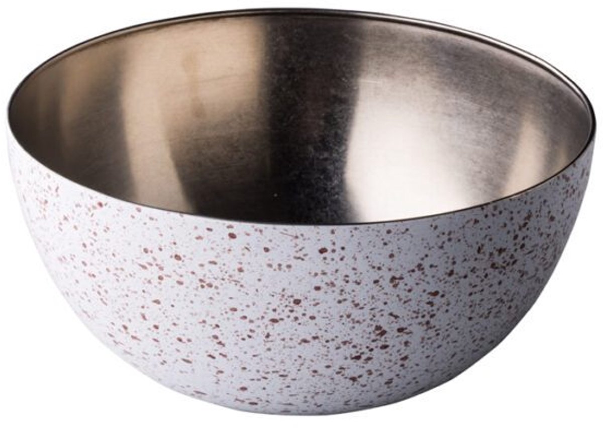 RVS kom vintage speckle Ø25 cm