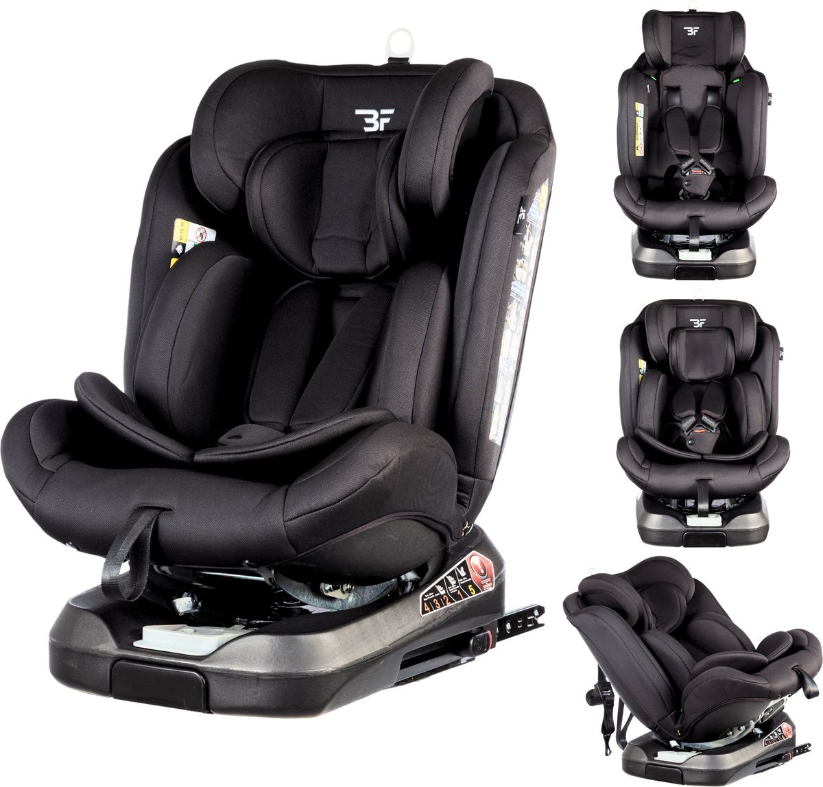 Bebies First Autostoel Vento i-Size Met Isofix 360° Draaibaar Groep 0/1/2/3 (0-36 kg) Vanaf 40 tot 150 cm