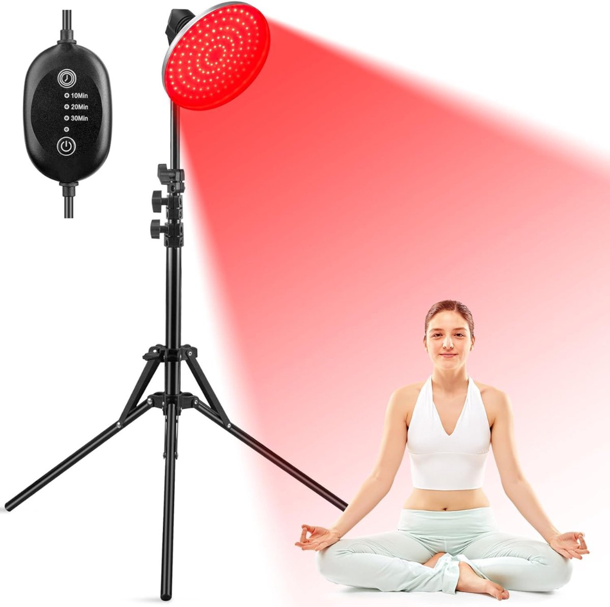 Infraroodlamp - Warmtelamp Verstelbaar- Infrarood Lampen voor Spieren - Duurzame Hittelamp -Zwart