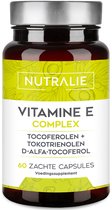 Nutralie Vitamine E - 60 Softgels - Antioxidanten Supplementen - Mannen en Vrouwen - Tocoferolen & Tocotriënolen, Celbescherming tegen Oxidatieve Stress