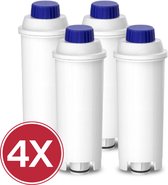 4x Eccellente Waterfilters voor Delonghi - voor Koffiemachines - 8 maanden gefilterd water - Eenvoudig geplaatst - waterfilters voor Magnifica en Dinamica - ECAM waterfilter DLSC002
