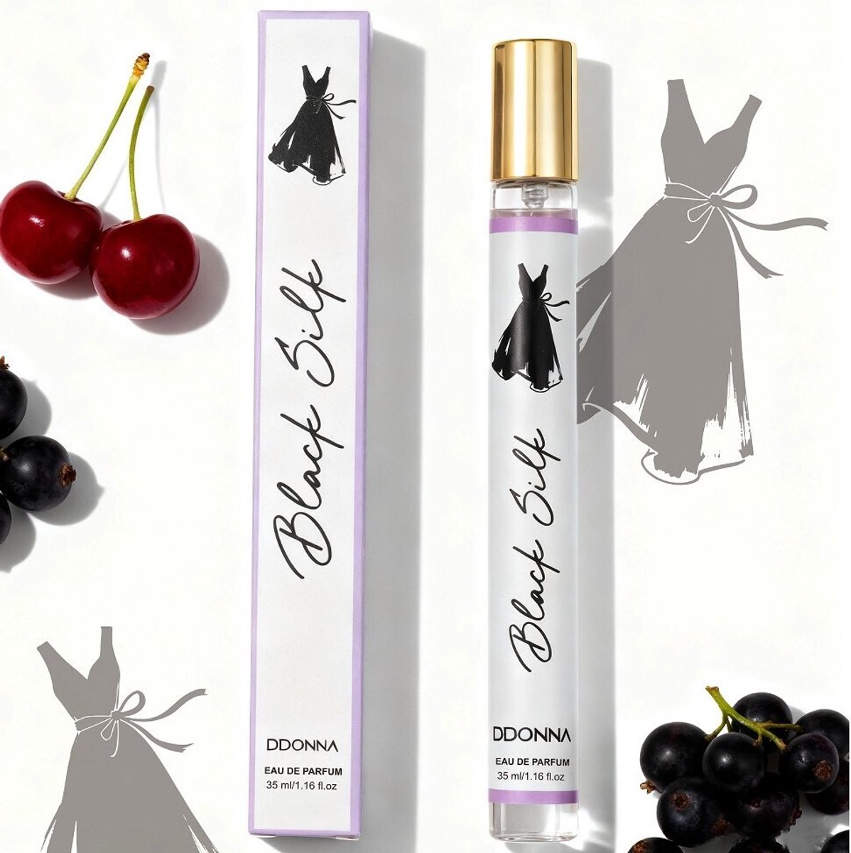 D'Donna - Eau de Parfum - Black Silk - 35 ml - In doosje verpakt