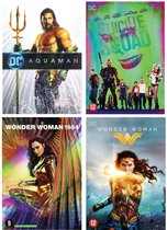 DC Comics 4 dvd set - Aquaman - Suicide Squad - Wonder Women 2017 - Wonder Woman 1984