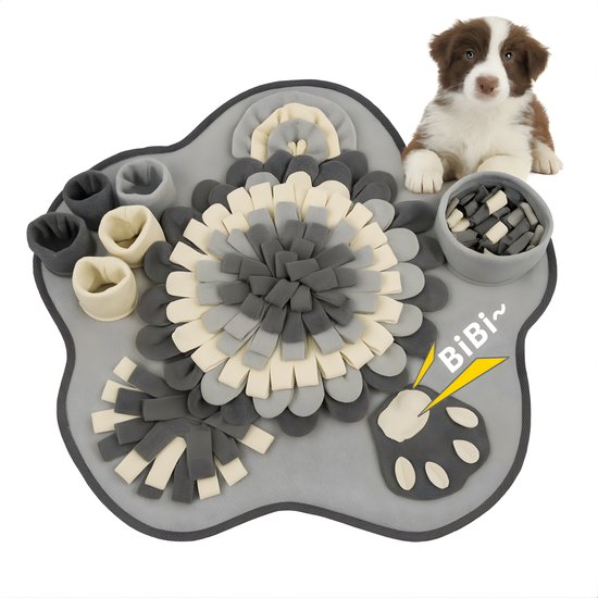 4Paw® Tapis de fouille pour chien XL 60 x 60 cm - Jouet pour chien - Tapis de léchage - Jeu de réflexion pour chien - Tapis d'alimentation