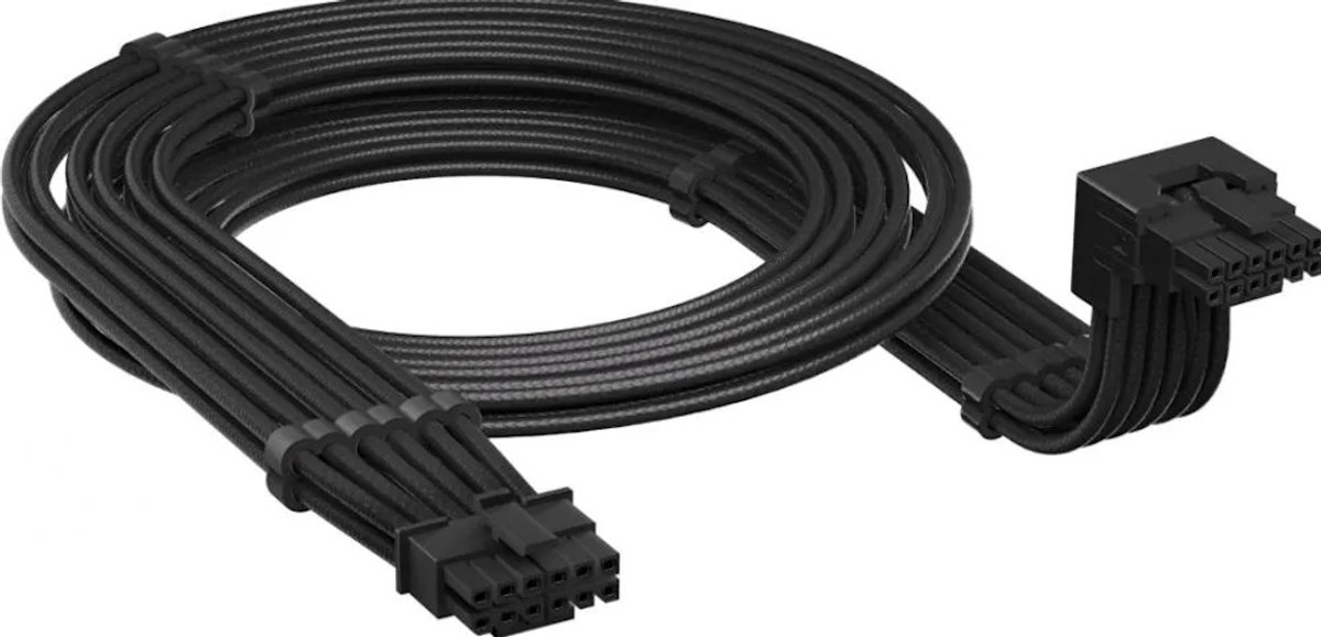 Corsair  PSU 90° 12V-2x6 Style A Cable Zwart