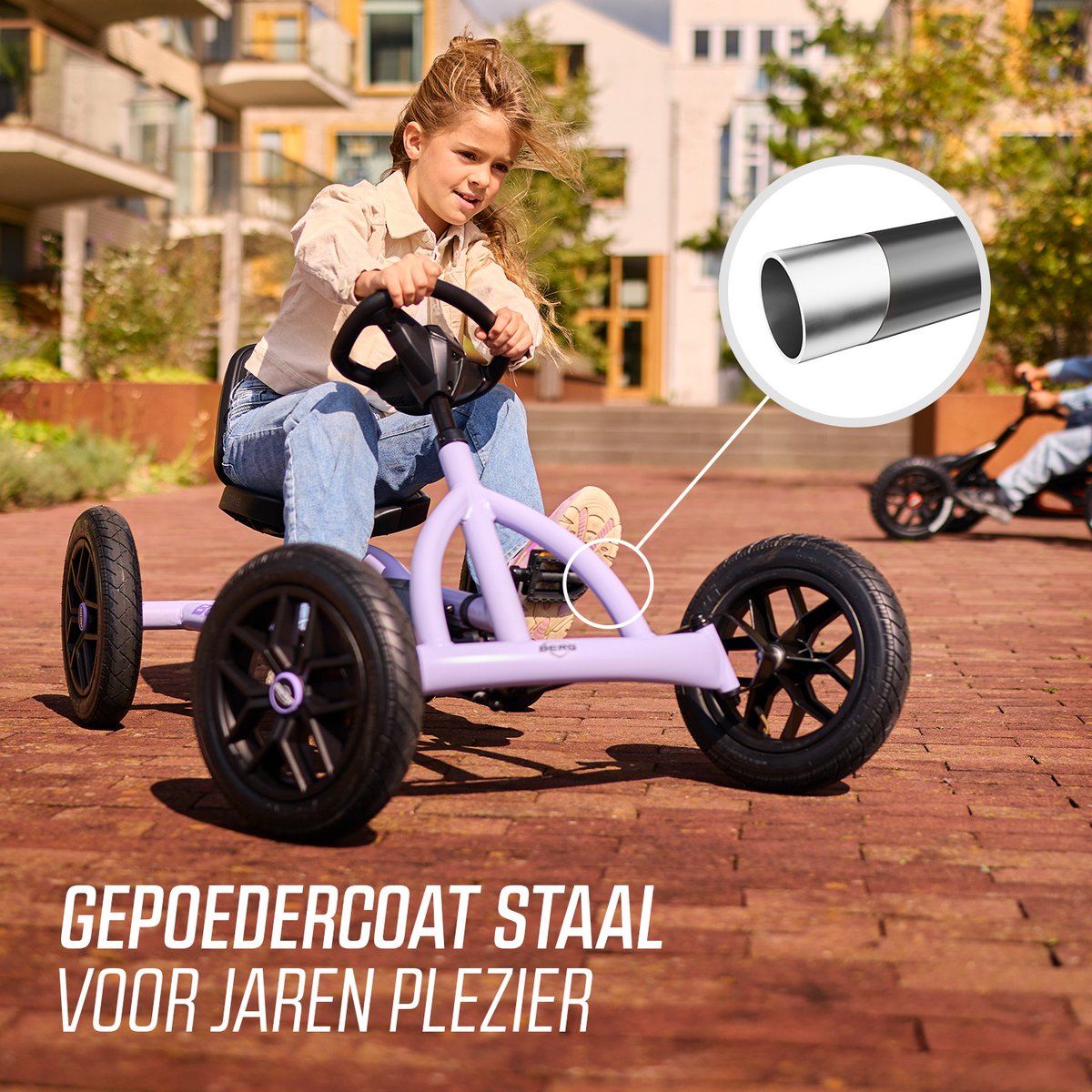 BERG Buddy Purple Skelter - 3+ Jaar - Verstelbare Stoel- Vrijloopautomaat - Paars — afbeelding 4