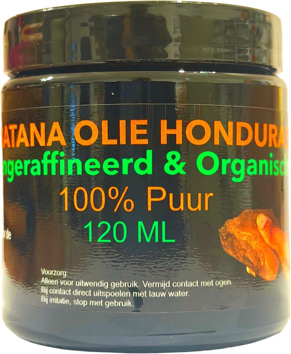 Hondurese Batana olie puur - 120 ML - Geproduceerd door de Miskito - Koudgeperst & Onbewerkt