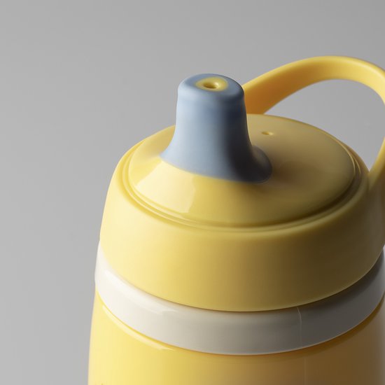 Tommee Tippee geïsoleerde Active tuitbeker - 2 stuks - 266 ml - lekvrije waterfles voor peuters 12m+ - blauw en geel van Merkloos — afbeelding 3