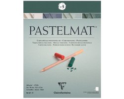 Clairefontaine Pastelmat - Papier voor pastelkrijt - blok no.5 - assorti - 24 x 30 cm