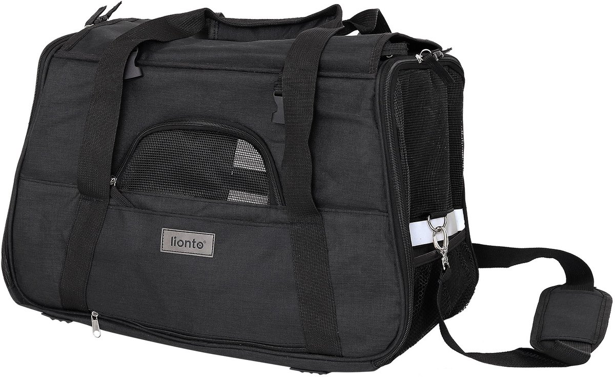 lionto draagtas voor huisdieren tot 10 kg, comfortabel, zwart