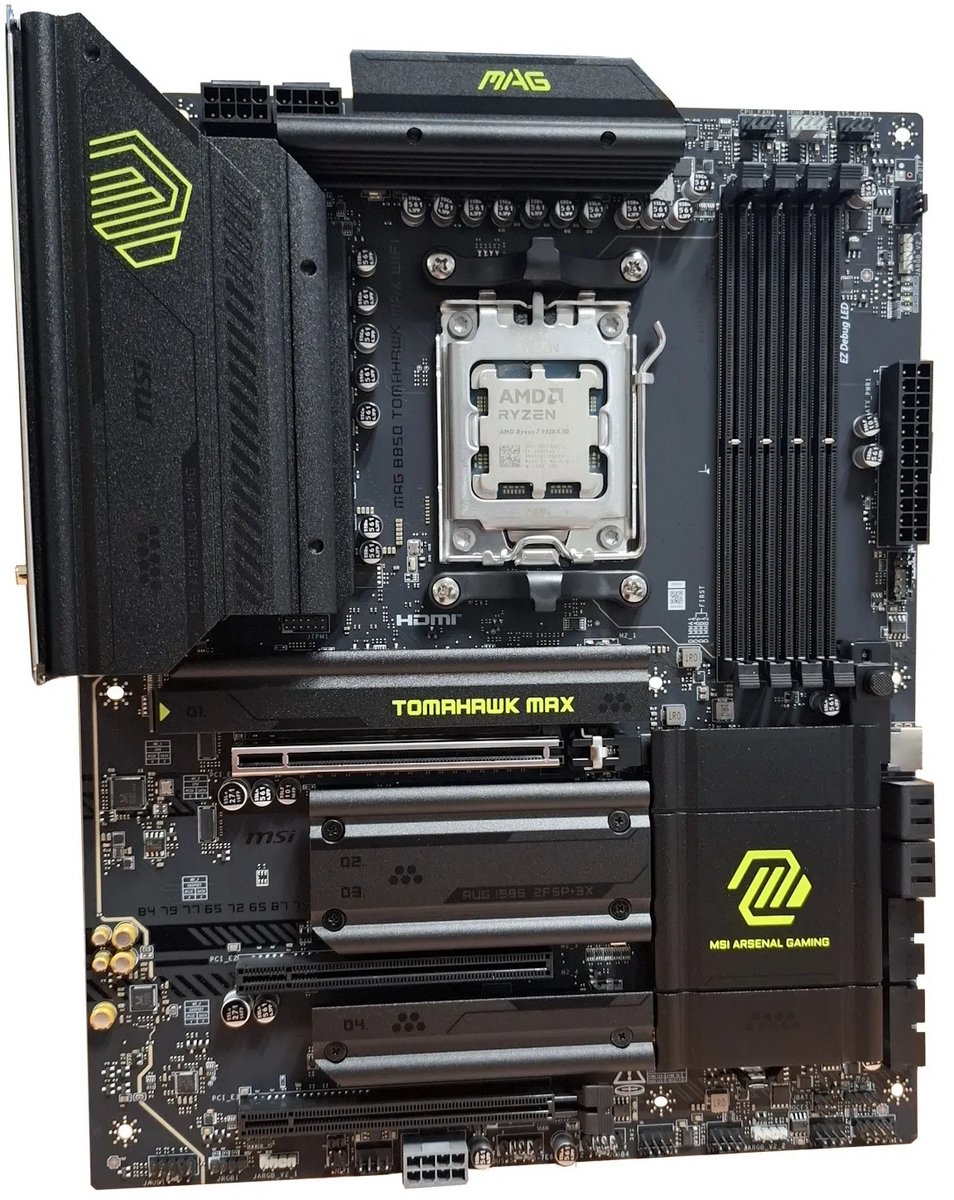Azerty Combokit MSI Tomahawk 9850X3D - Combokit - AMD Ryzen 7 9850X3D - MSI MAG B850 Tomahawk Max WiFi