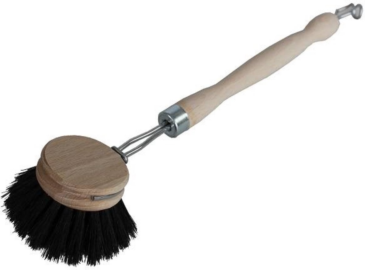Cleany Afwasborstel rond hout paardenhaar