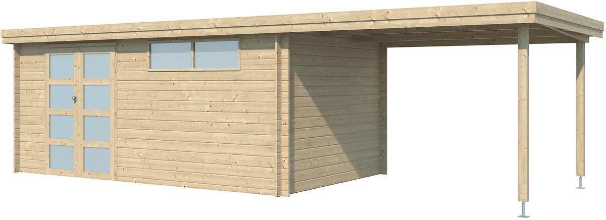 Woodlands Blokhut Oregon met Overkapping 805 x 295 cm