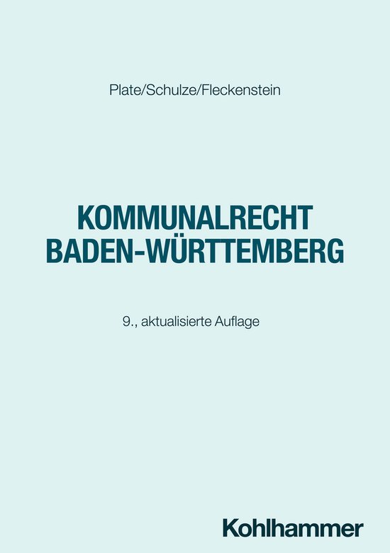 Kommunalrecht Baden-Württemberg - cover