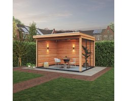 Douglas overkapping, 300 x 250, met achterwand, Westwood Comfort