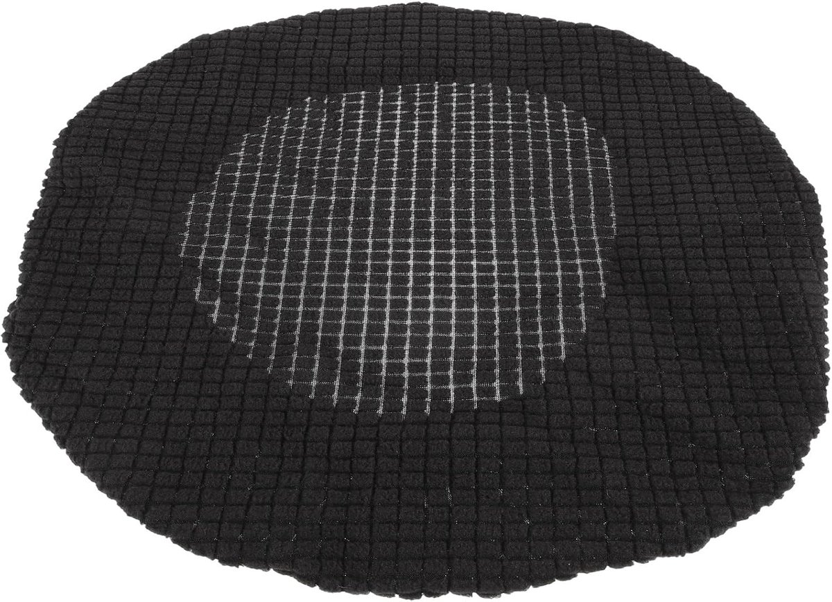 Famanu Overtrek stretch stoelhoes wasbare stoelhoes stretch hoes zithoes voor bar bistro protector draaibare hoes stoelbescherming Zwart