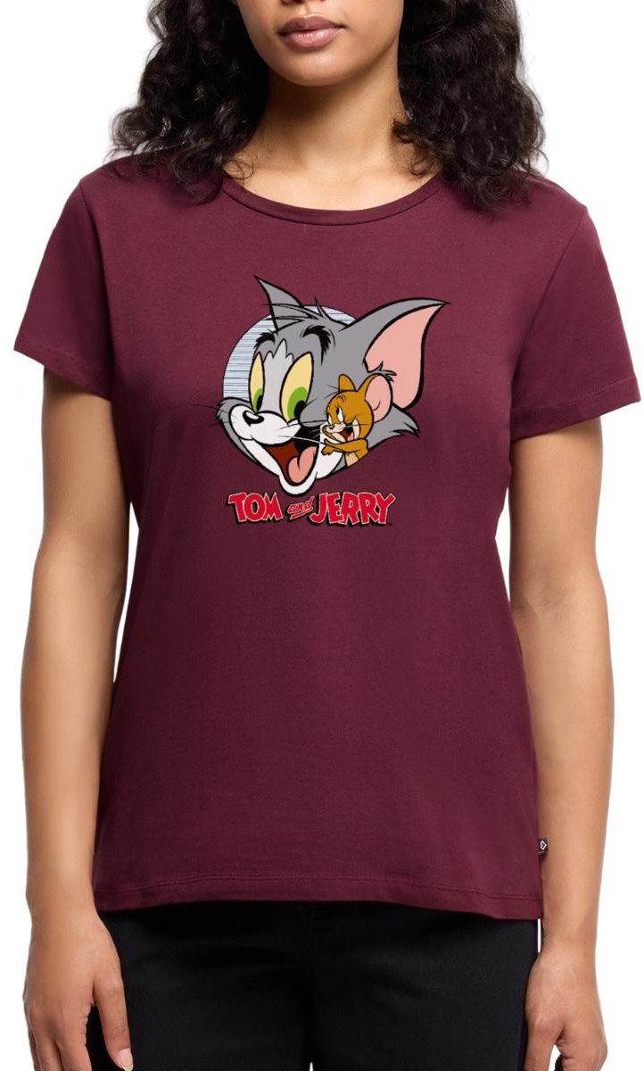 Tom En Jerry Knuffelig Premium T Shirt Dames
